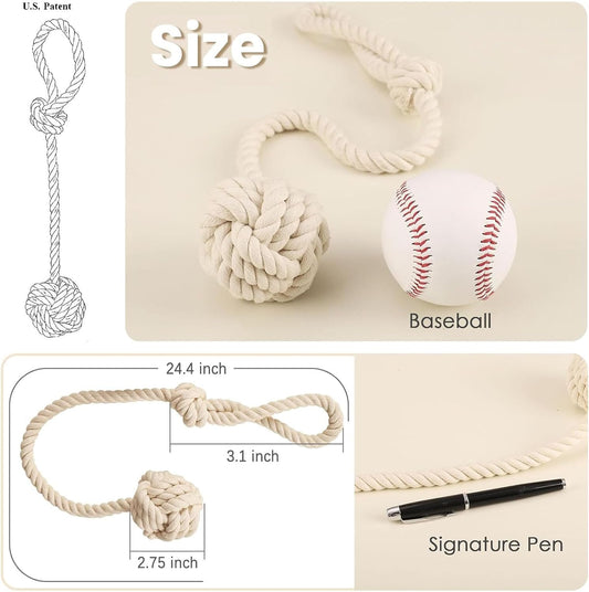 Melaluxe 4 Pack Curtain Tiebacks - Heavy Duty Curtain Rope Tieback, Handmade Rural Decorative Curtain Holdbacks (Beige)