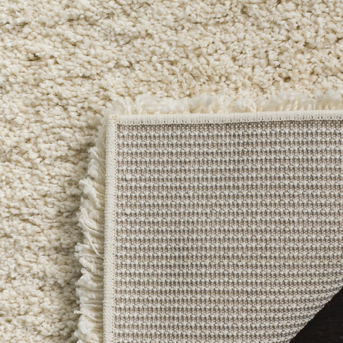 SAFAVIEH California Shag Collection Area Rug - 8'6" x 12', Ivory, Non-Shedding & Easy to Clean, Ultra Plush Thick Pile, Ideal for Living Room, Bedroom, Dining Space (SG151-1212)