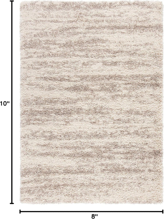 SAFAVIEH Hudson Shag Rug 8x10, Large Ivory & Beige SGH206B