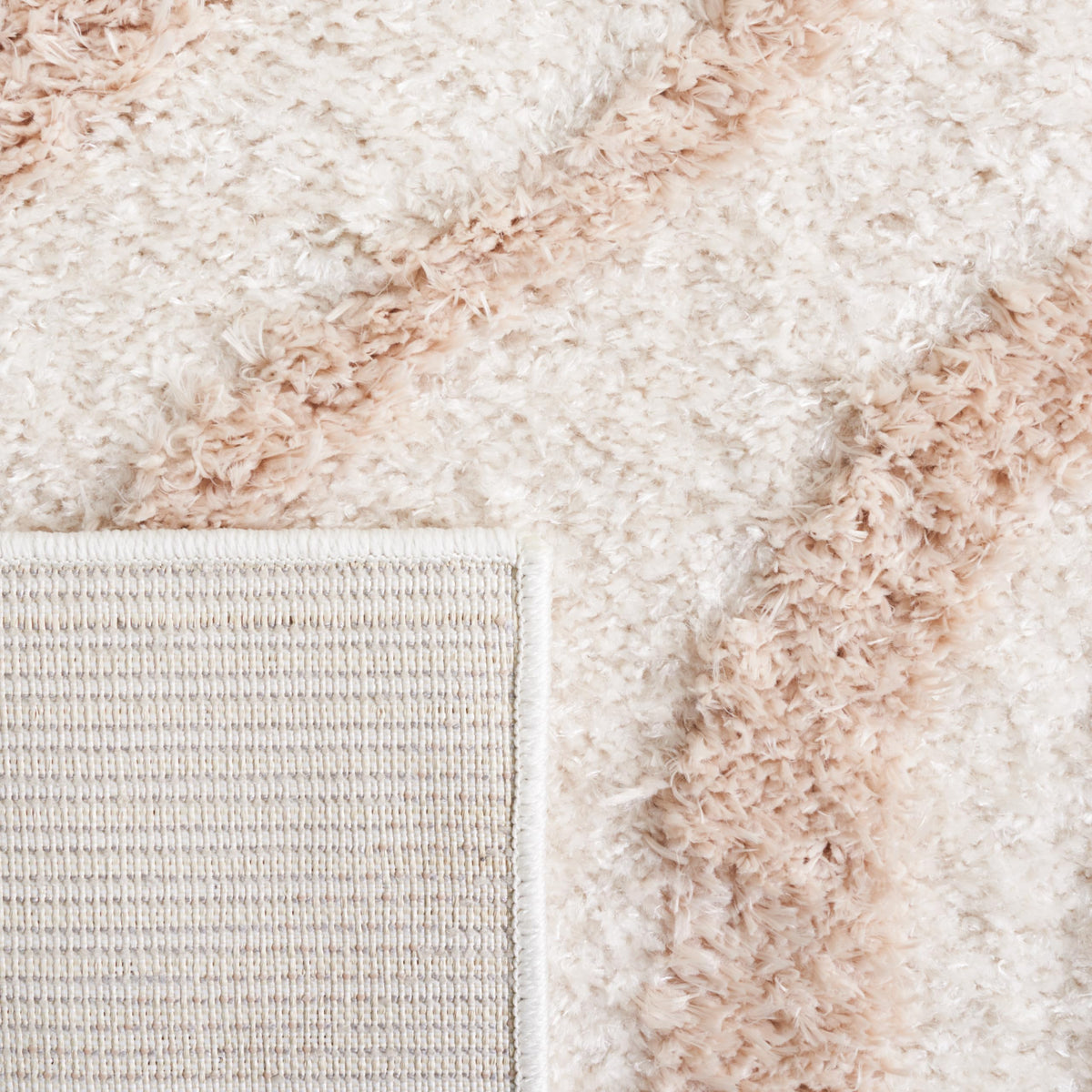 SAFAVIEH Norway Shag Collection Area Rug - 5'3" x 7'6", Blue & Ivory, Wave Design, Non-Shedding & Easy Care, 1.2-inch Thick Ideal for High Traffic Areas in Living Room, Bedroom (NOR210M)