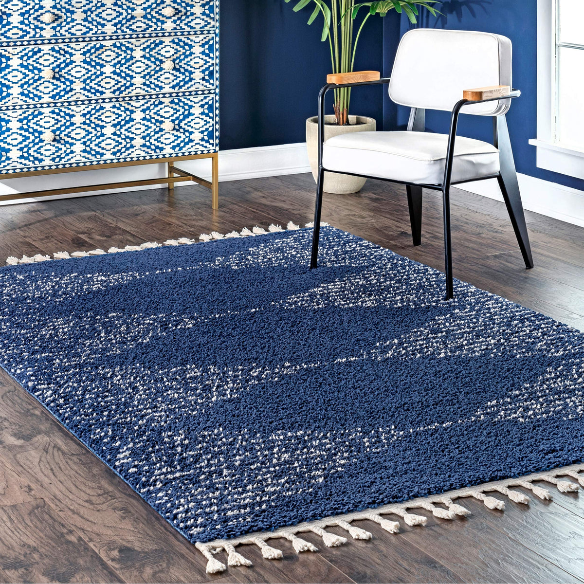 nuLOOM Bria Off White Diamond Power Loomed Area Rug, Oval 3' x 5'