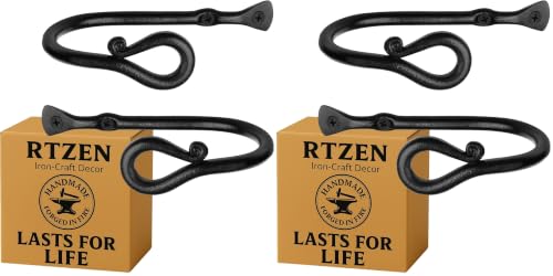 RTZEN Metal Curtain Tiebacks, Drapery Holders for Wall, 2 Pcs