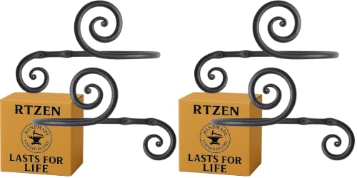 RTZEN Metal Curtain Tiebacks, Drapery Holders for Wall, 2 Pcs