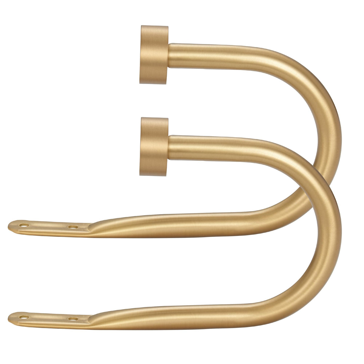Drapery Holdback,Matte Black Metal Window Curtain Holdback (Warm Gold)