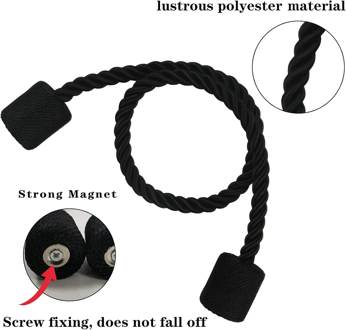 Magnetic Curtain Tiebacks Holdbacks Decorative Tie Backs for Windows Porlau