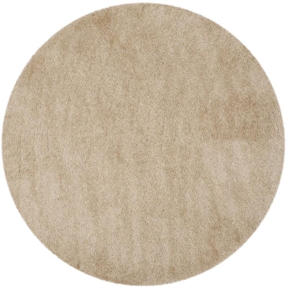 SAFAVIEH Venice Shag Collection Area Rug - 7'6" x 9'6", Pearl, Handmade Glam, 3-inch Thick Ideal for High Traffic Areas in Living Room, Bedroom (SG256P)