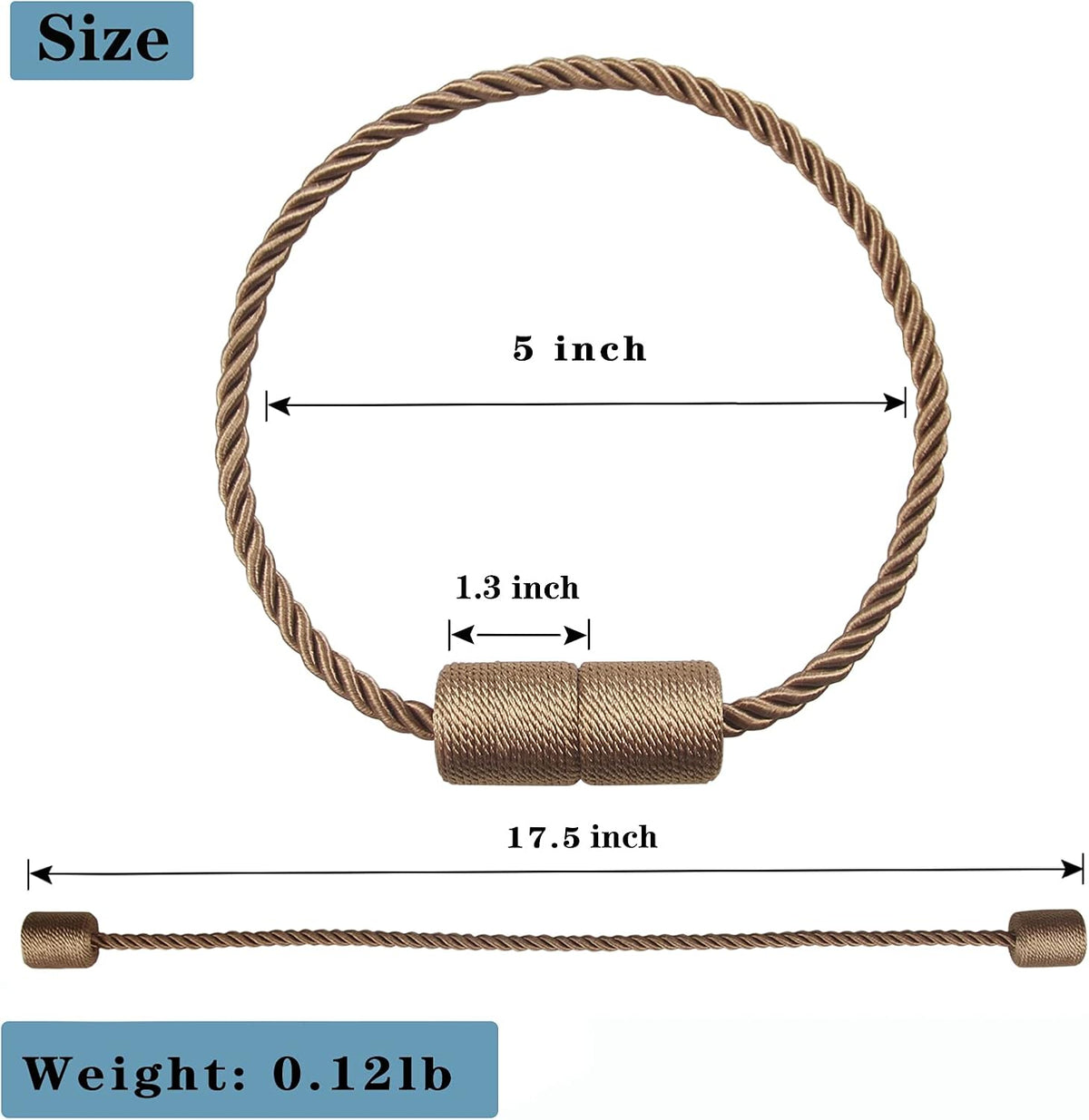 Magnetic Curtain Tiebacks Holdbacks Decorative Tie Backs for Windows Porlau