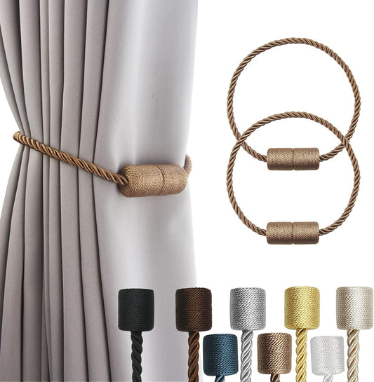 Magnetic Curtain Tiebacks Holdbacks Decorative Tie Backs for Windows Porlau