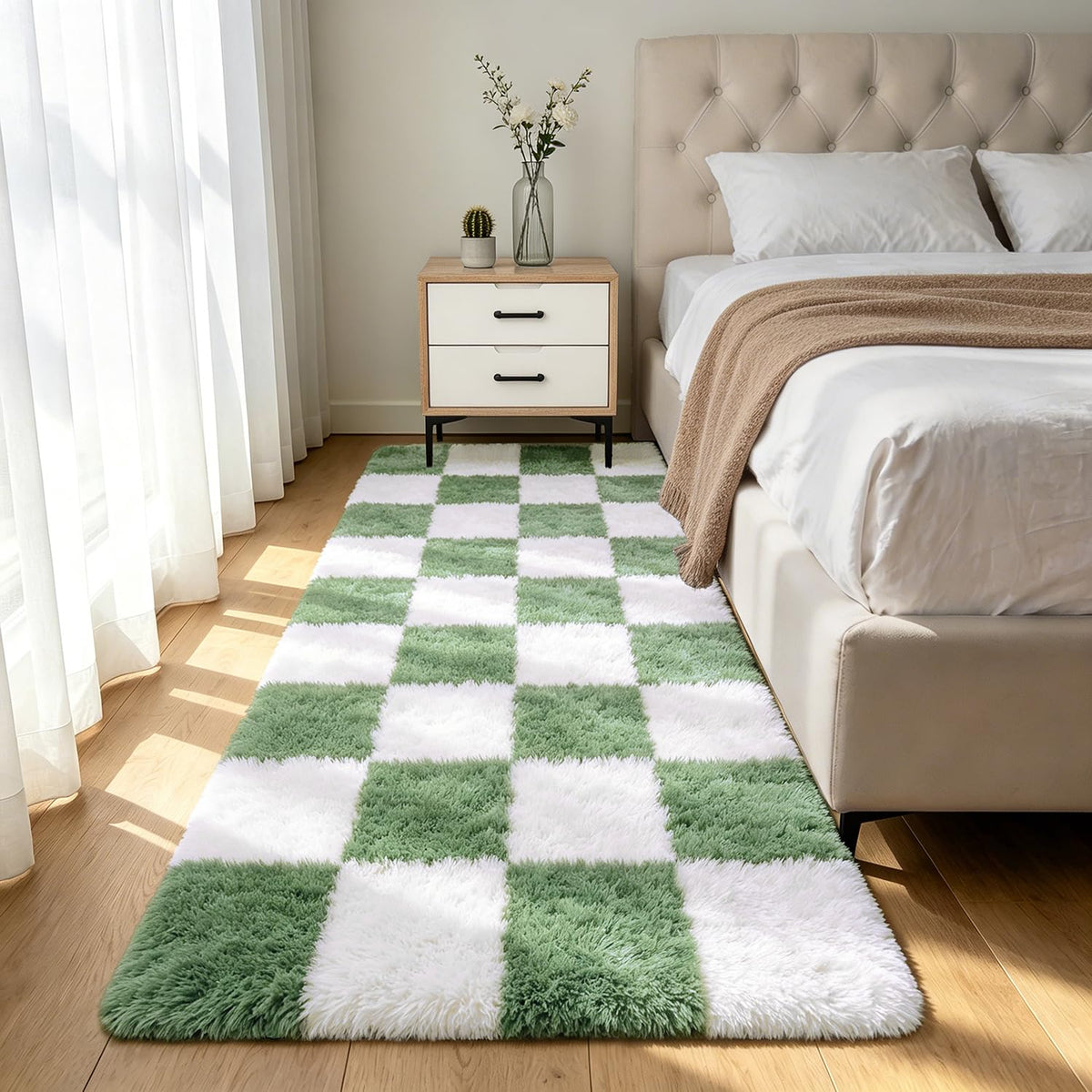 Shag Area Rugs for Bedroom Living Room,8X10 Ultra Soft Fluffy Area Rugs for Dorm,Indoor Carpet Plush Rugs for Living Room Home Decor,Tie-Dye Grey