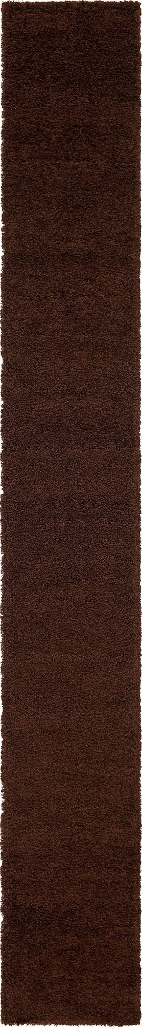 Unique Loom Solid Shag Collection Area Rug (8' x 10' Rectangle, Sandy Brown)