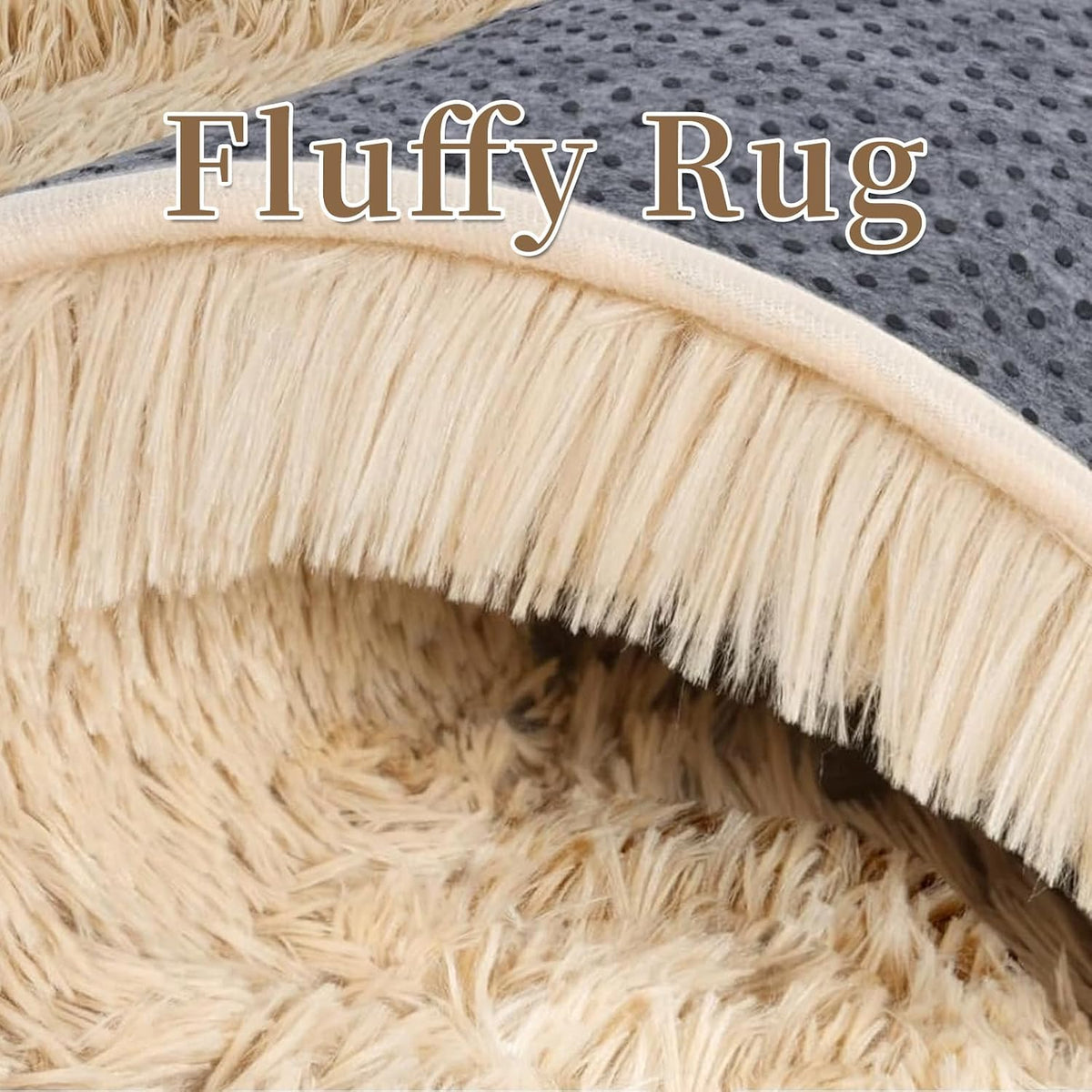 8x10 ft Area Rugs for Living Room Bedroom, Beige Tie-dye Non-Slip Soft Fluffy Shag Carpet, Large Bedside Indoor Floor Area Rug for Kids Girls and Boys, Dorms, Nursery Rooms, Home Decor Aesthetic