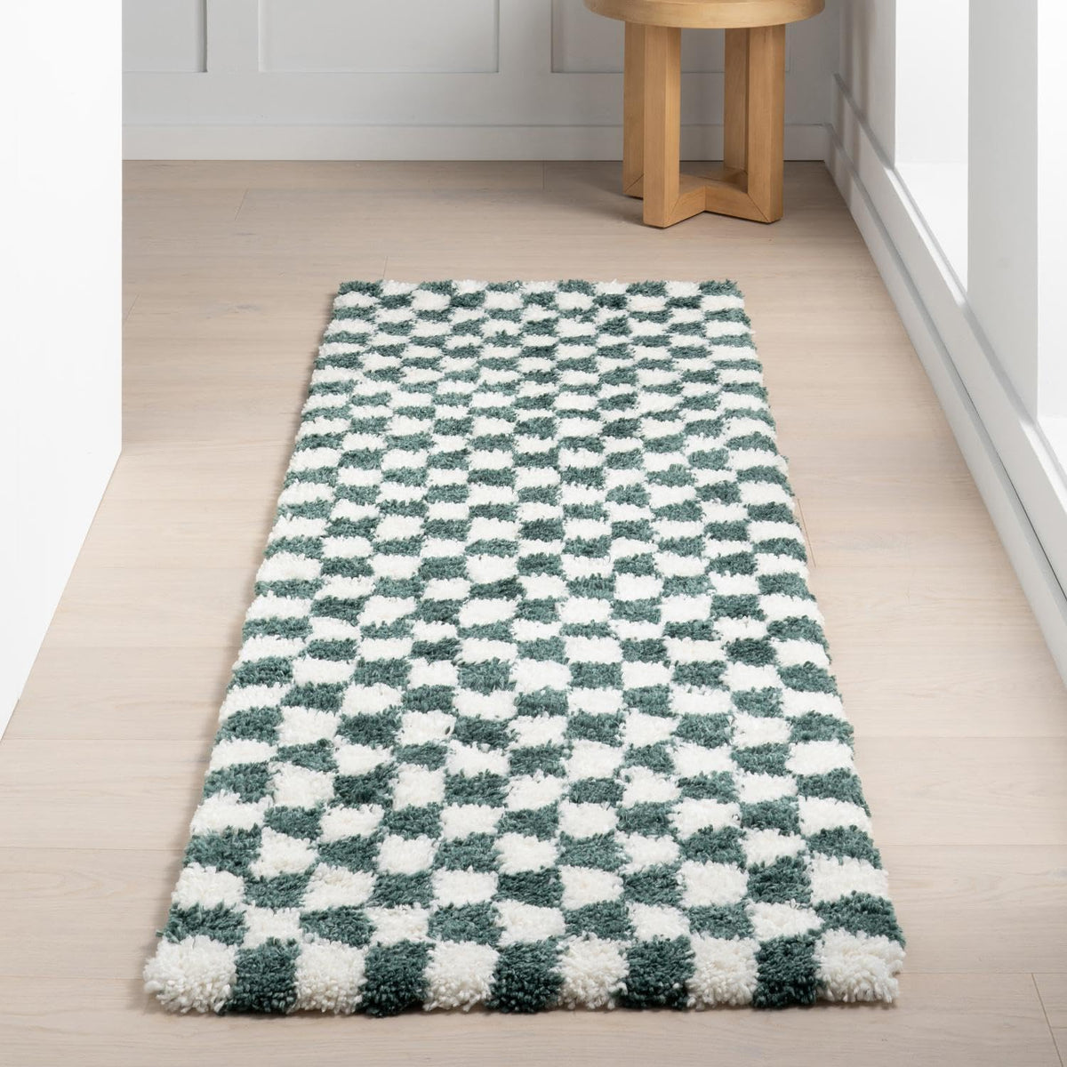 nuLOOM Adelaide Beige Checkered Power Loomed Area Rug, 5' x 8'