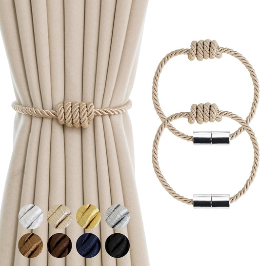 Curtain Tiebacks Magnetic Decorative Rope Tie Backs Holdbacks Contoeey