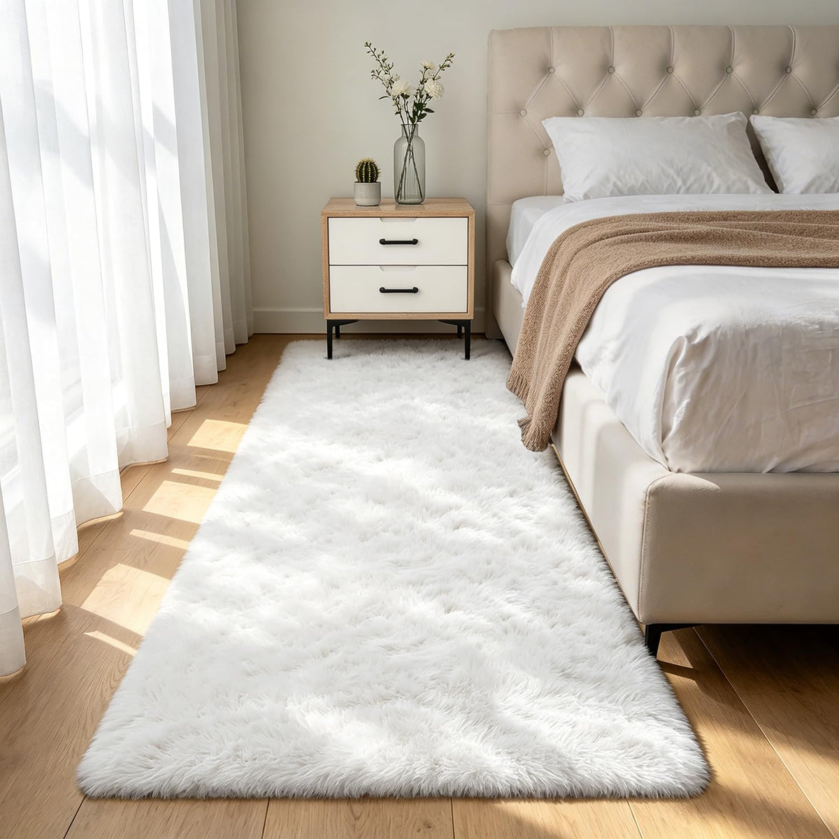 Shag Area Rugs for Bedroom Living Room,8X10 Ultra Soft Fluffy Area Rugs for Dorm,Indoor Carpet Plush Rugs for Living Room Home Decor,Tie-Dye Grey