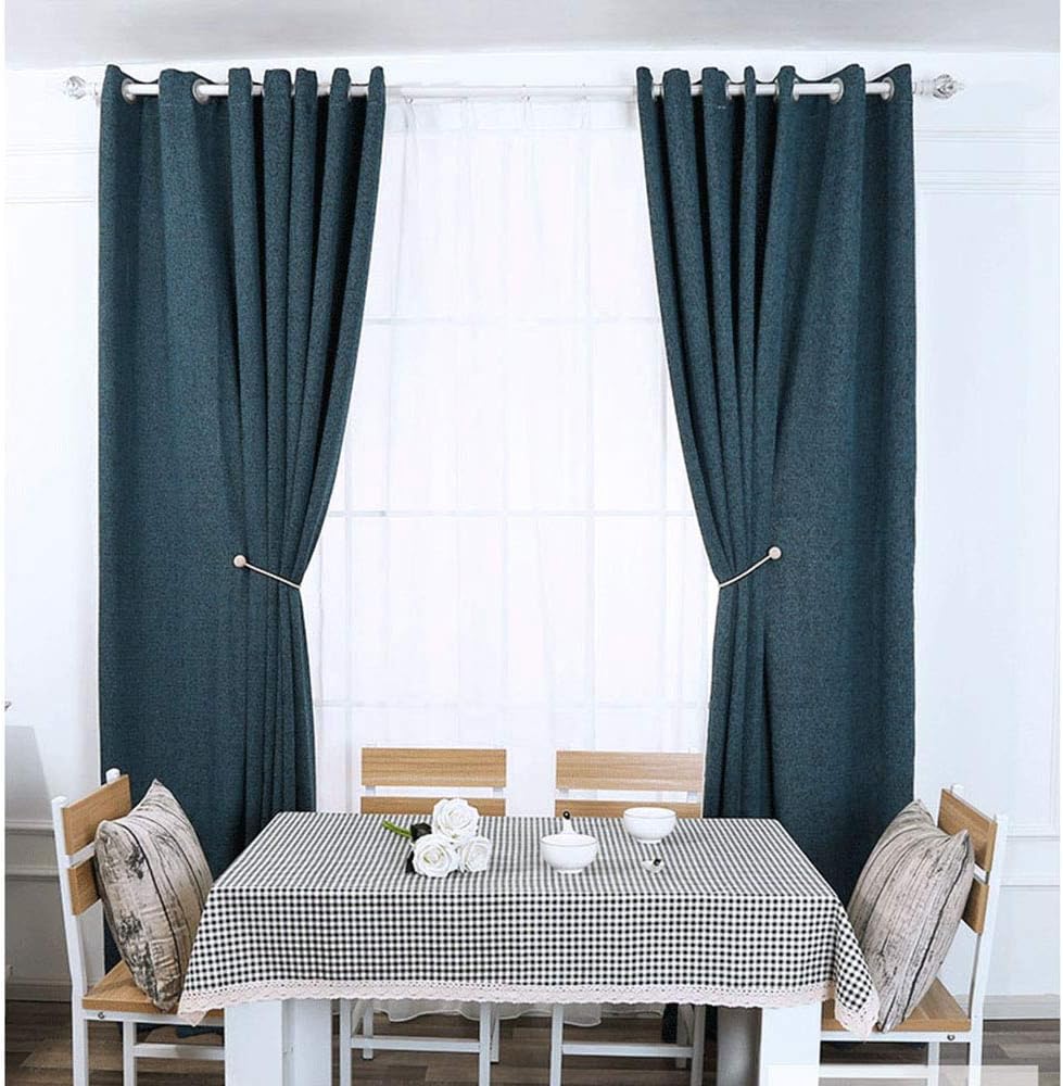 MELALUXE 6 Pack Magnetic Curtain Tiebacks, Decorative Curtain Holdbacks for Window Décor (Grey)