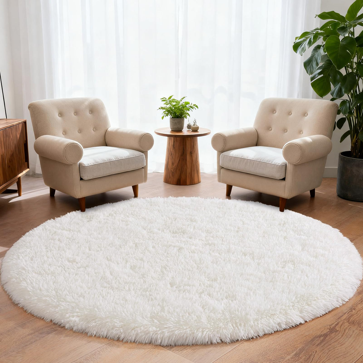 8x10 Shag Area Rug for Living Room, Fluffy Plush Rug Non-Slip Floor Carpet