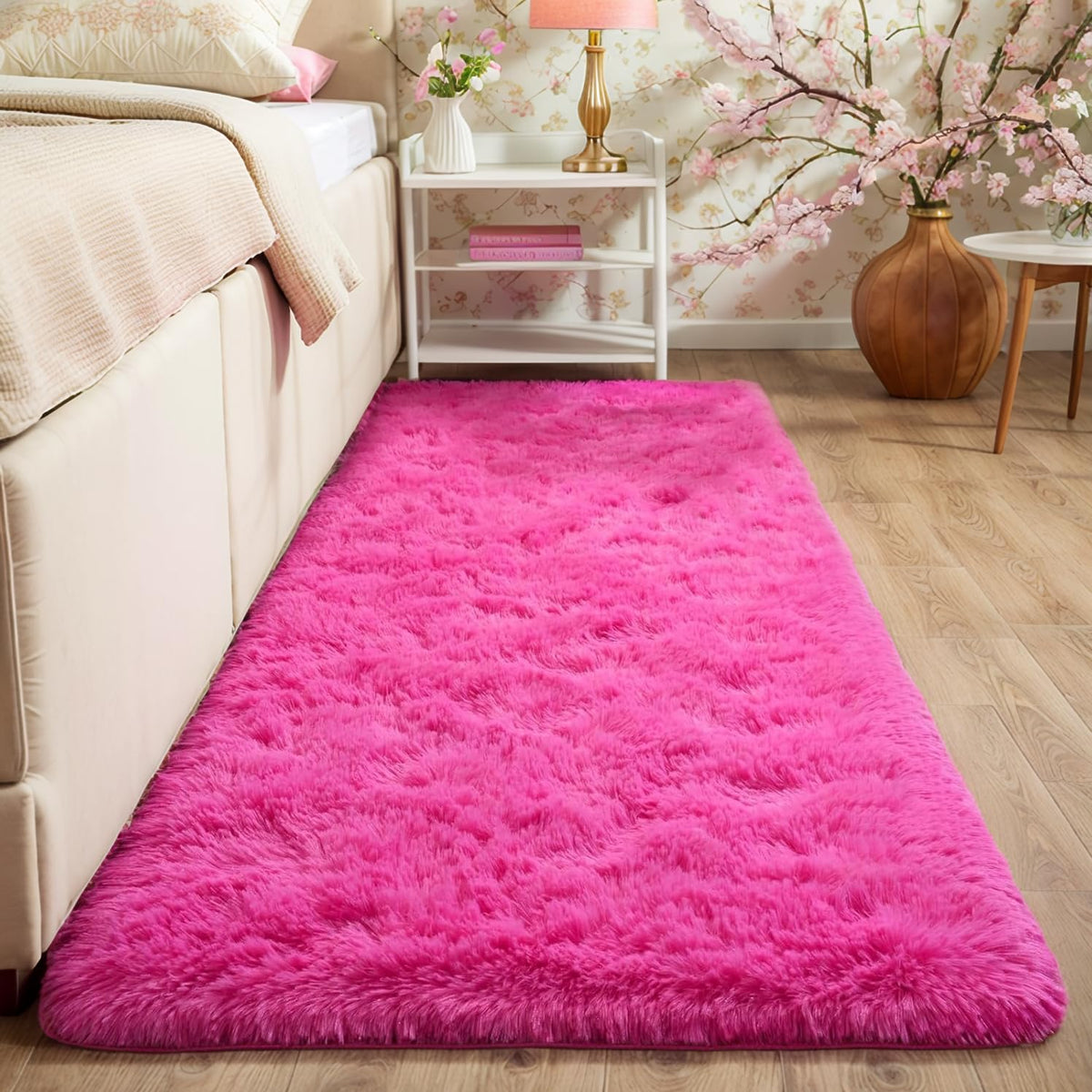 Orange 8x10 Area Rugs for Living Room Bedroom, Soft Plush Fluffy Large Rug