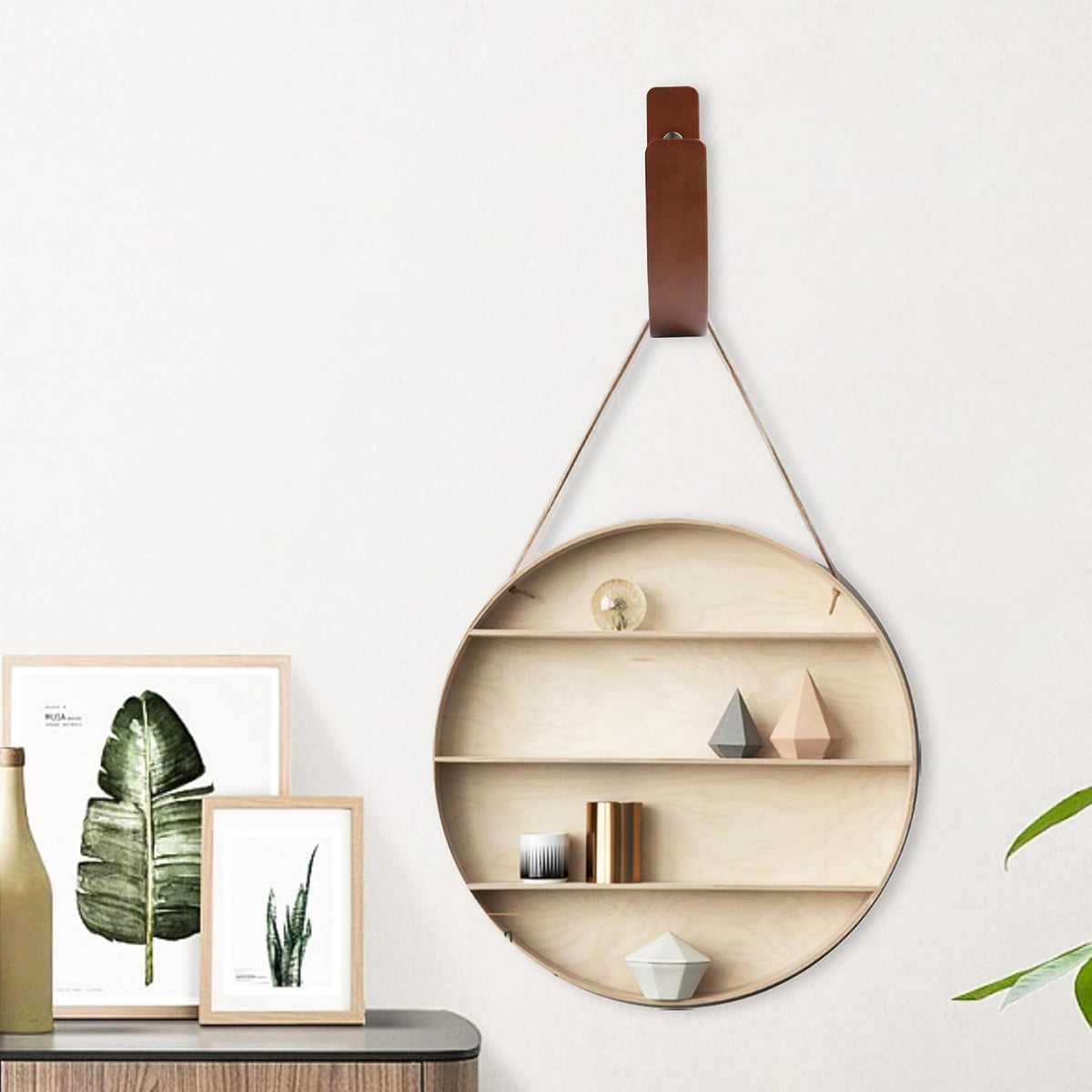 2 Pack Curtain Tiebacks & Holdbacks Wood Curtain Holder, Coffee