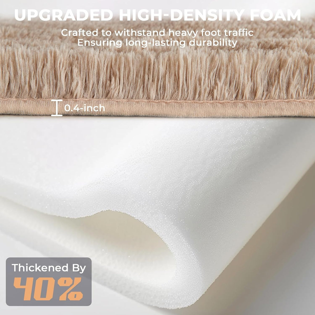 OPPODREAM 5x7 Beige Rugs for Bedroom, Ultra-Soft Fluffy Area Rugs for Living Room, 5 x 7 Shag Carpet for Nursery, Kids, Girl, Boy, Baby, Plush, Fuzzy, Shaggy, Cute Home Decor