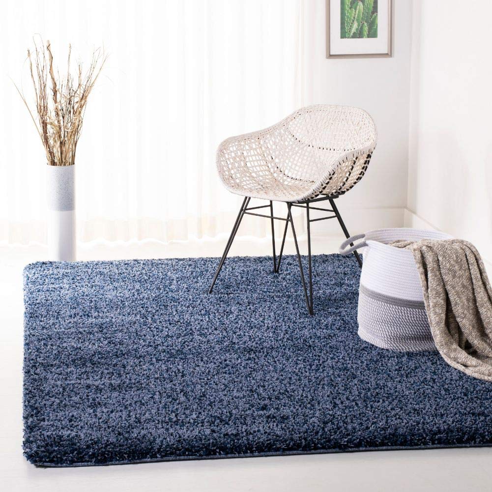 SAFAVIEH Area Rug 8x10 - California Shag Collection - Large - Beige, Non-Shedding & Easy to Clean, Ultra Plush Thick Pile, Ideal for Living Room, Bedroom, Dining Space (SG151-1313)