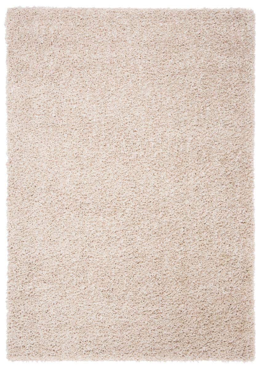 SAFAVIEH August Shag Rug 5'3"x7'6", Soft Plush Modern Ivory AUG200C