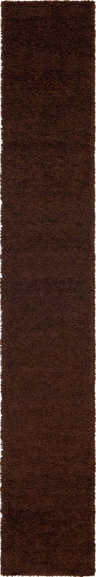 Unique Loom Solid Shag Collection Area Rug (8' x 10' Rectangle, Sandy Brown)