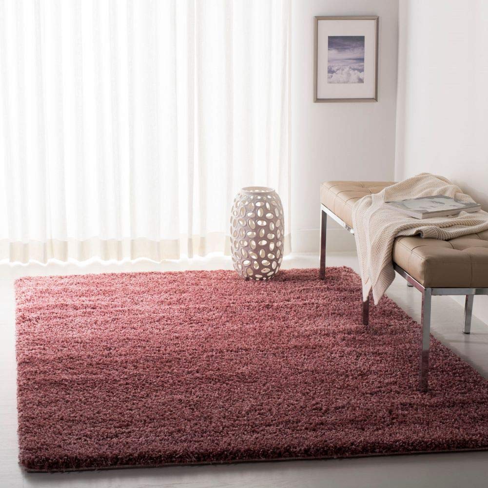 SAFAVIEH Area Rug 8x10 - California Shag Collection - Large - Beige, Non-Shedding & Easy to Clean, Ultra Plush Thick Pile, Ideal for Living Room, Bedroom, Dining Space (SG151-1313)
