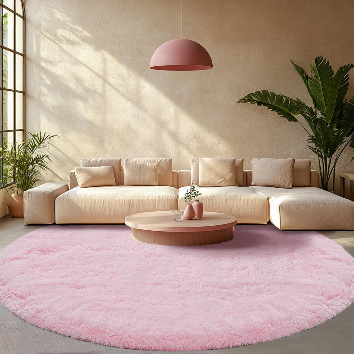 CAIYUECS White Fluffy Bedroom Rug 5x7 – Ultra Soft Shag Dorm Decor
