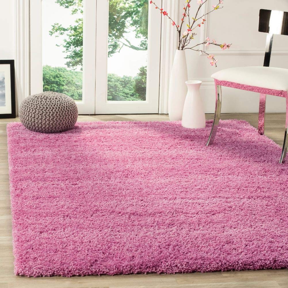 SAFAVIEH Area Rug 8x10 - California Shag Collection - Large - Beige, Non-Shedding & Easy to Clean, Ultra Plush Thick Pile, Ideal for Living Room, Bedroom, Dining Space (SG151-1313)
