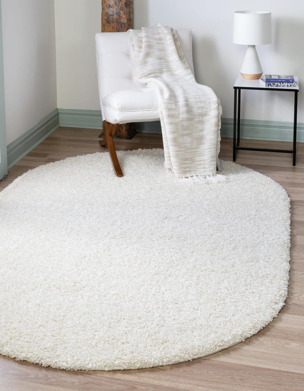 Unique Loom Solid Shag Collection Area Rug (8' x 10' Rectangle, Sandy Brown)