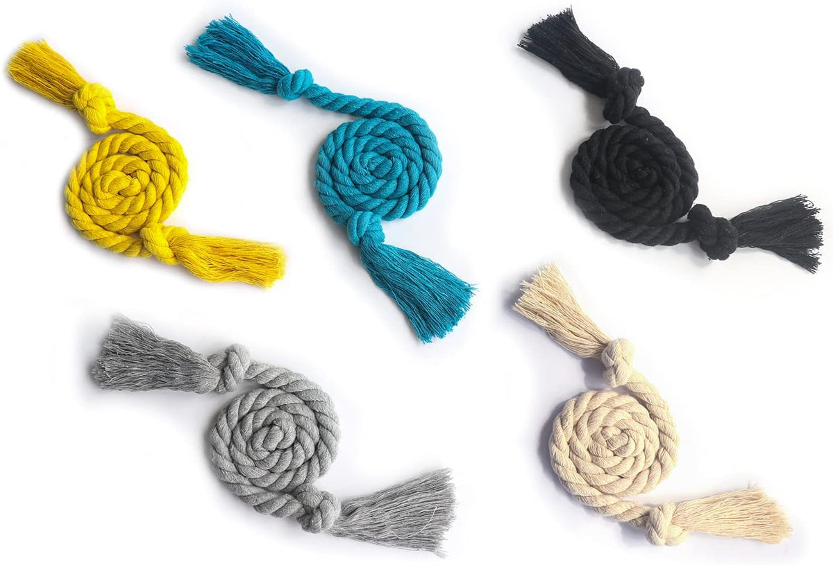 6 Pack Curtain Ties Rope, Outdoor Curtain Tiebacks for Patio Gazebo Pergola Cabana, Natural Cotton Curtain Holders, Village Rural Rustic Farmhouse Curtain Holdbacks for Drapery, Black