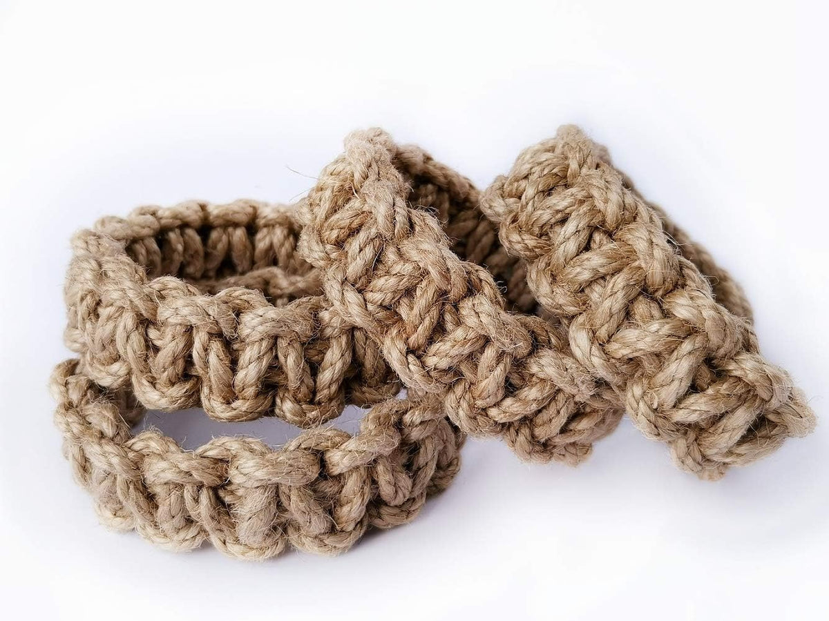 Braided Outdoor Curtain Tiebacks for Drapes, Rustic Curtain holdbacks 4 Pack, Handmade Decorative Curtain Ties for Sheer/Light Weight Drapes of Home Office Bedroom Window