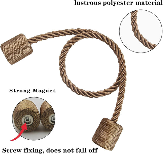 Magnetic Curtain Tiebacks Holdbacks Decorative Tie Backs for Windows Porlau