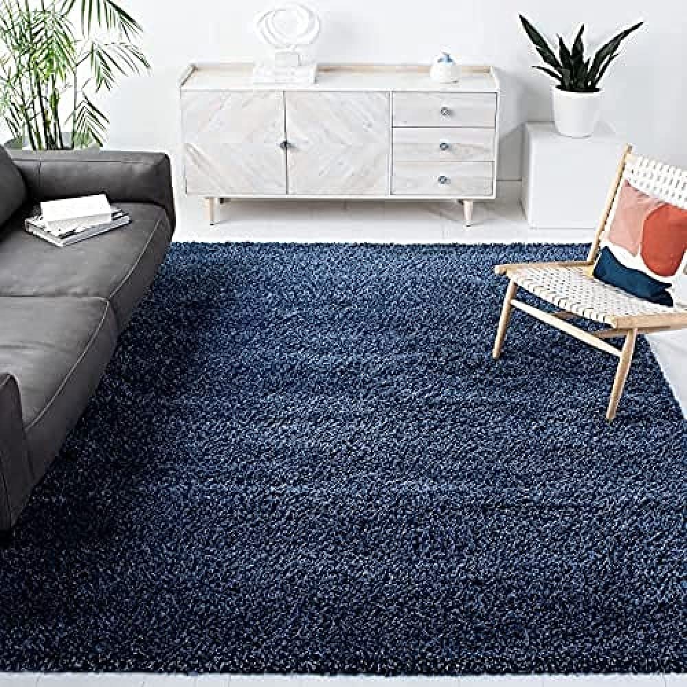 SAFAVIEH Area Rug 8x10 - California Shag Collection - Large - Beige, Non-Shedding & Easy to Clean, Ultra Plush Thick Pile, Ideal for Living Room, Bedroom, Dining Space (SG151-1313)