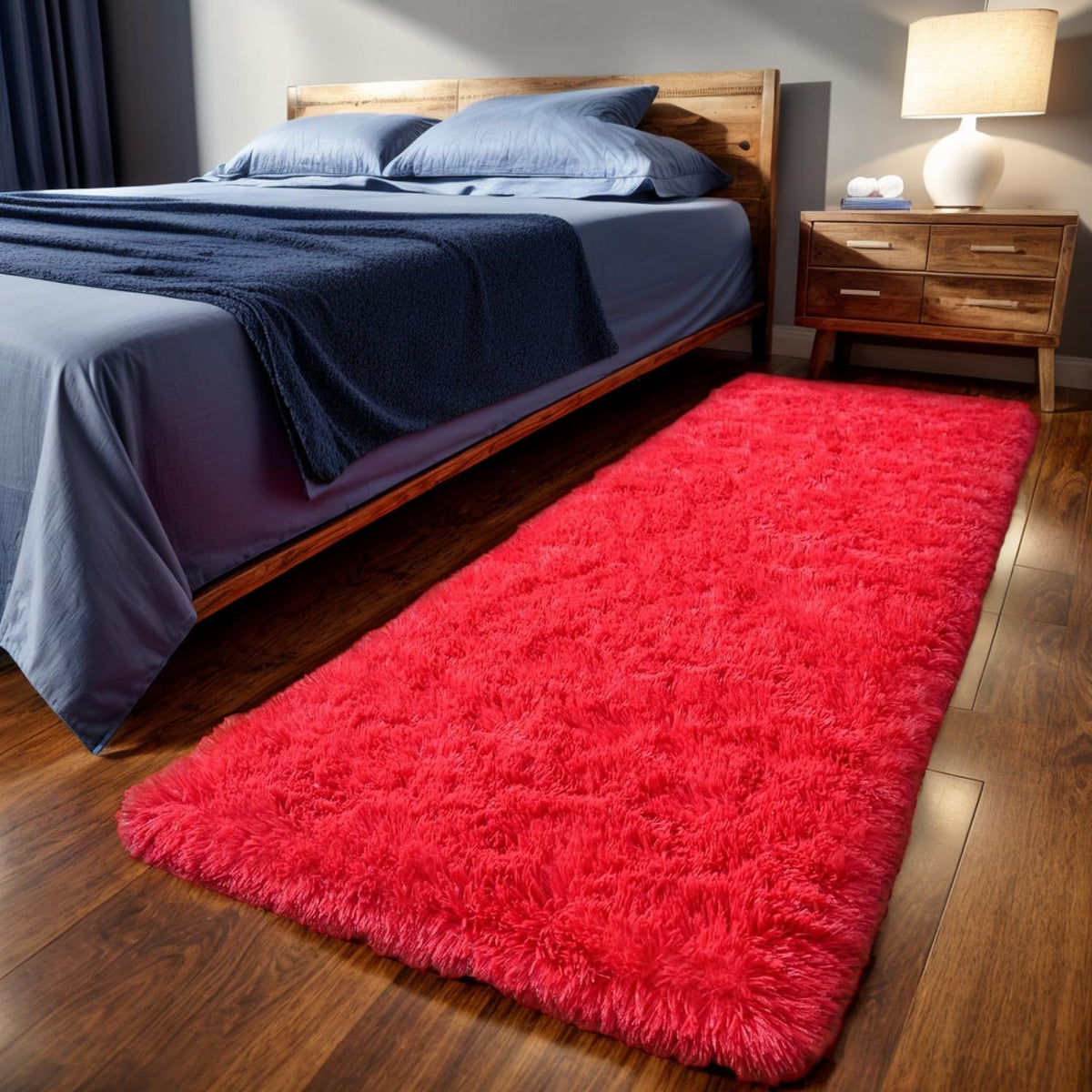 Orange 8x10 Area Rugs for Living Room Bedroom, Soft Plush Fluffy Large Rug