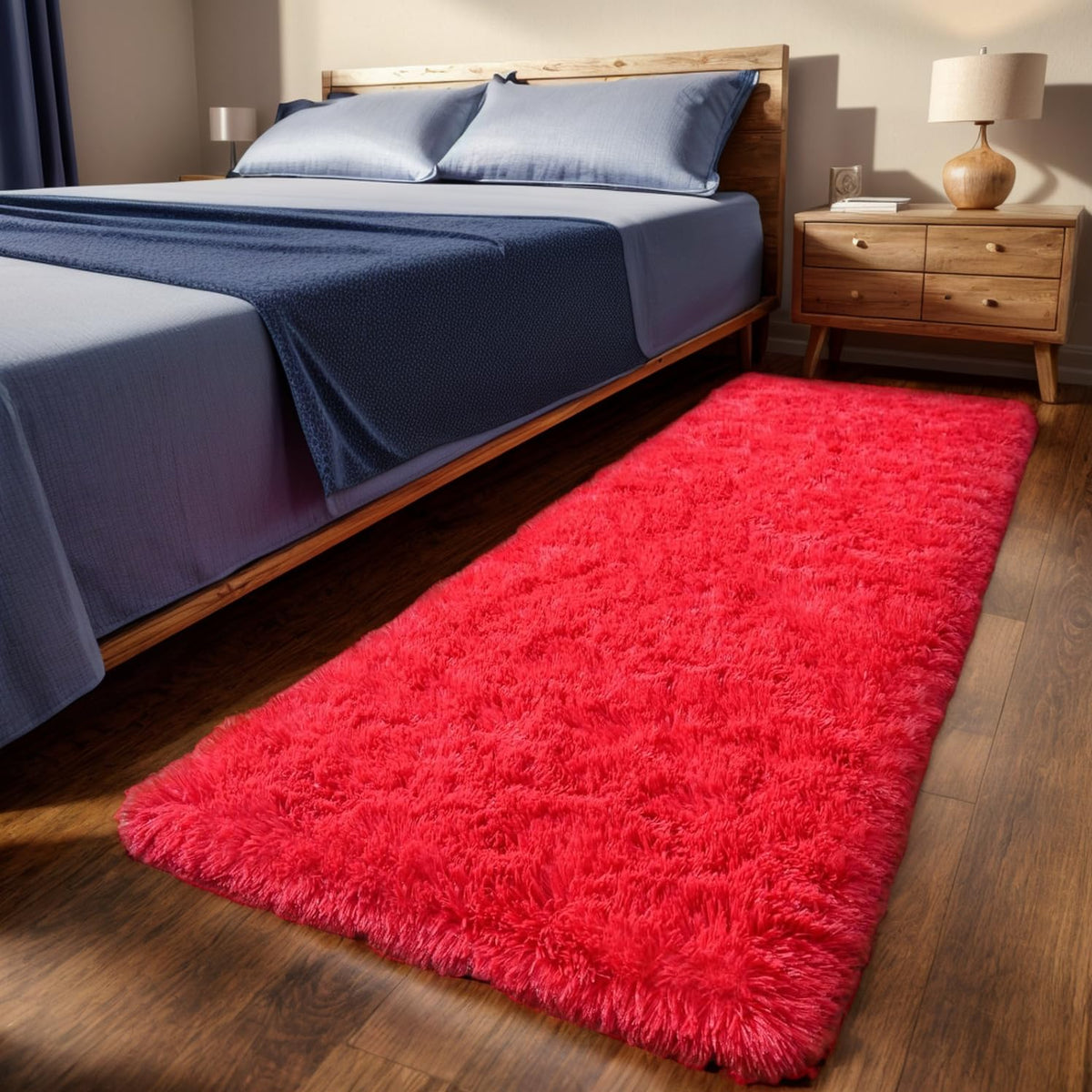 Orange 8x10 Area Rugs for Living Room Bedroom, Soft Plush Fluffy Large Rug