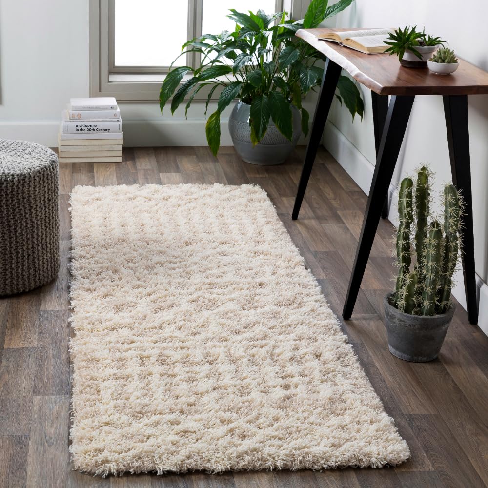 Livabliss Hapsburg Moroccan Shag Area Rug, 5'3" x 7'3", Beige