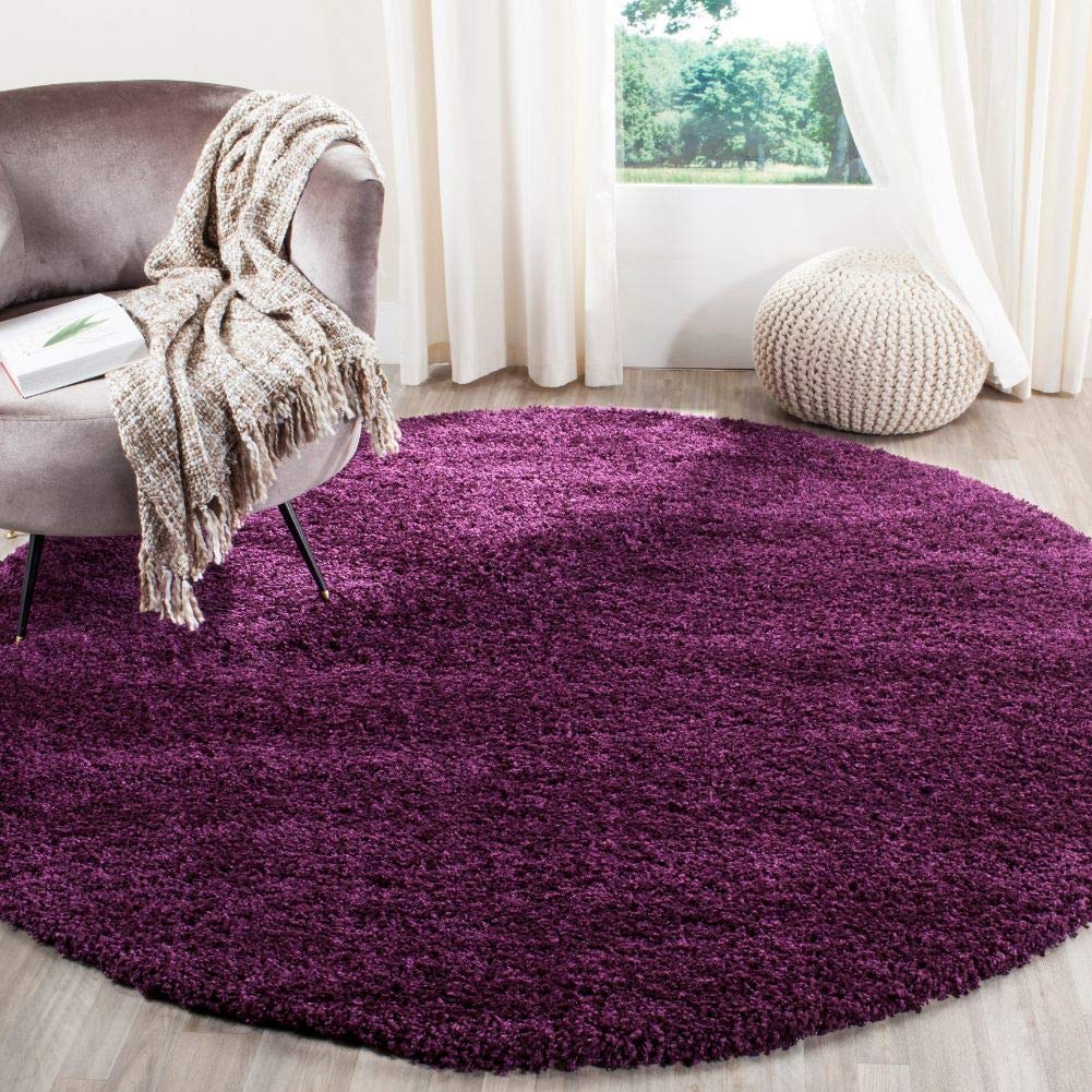 SAFAVIEH California Shag Collection Area Rug - 8' x 10', Ivory, Non-Shedding & Easy to Clean, Ultra Plush Thick Pile, Ideal for Living Room, Bedroom, Dining Space (SG151-1212)