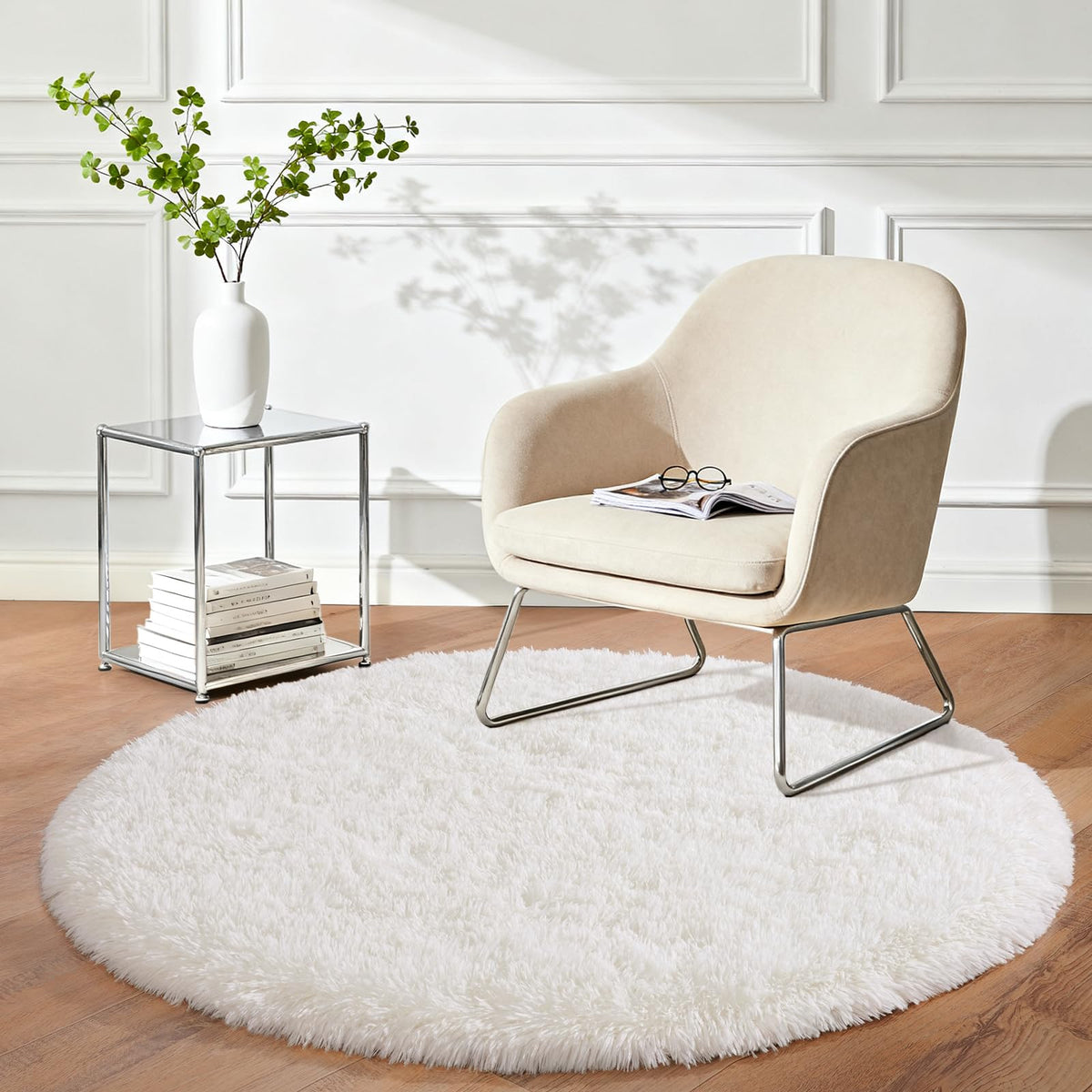 8x10 Shag Area Rug for Living Room, Fluffy Plush Rug Non-Slip Floor Carpet