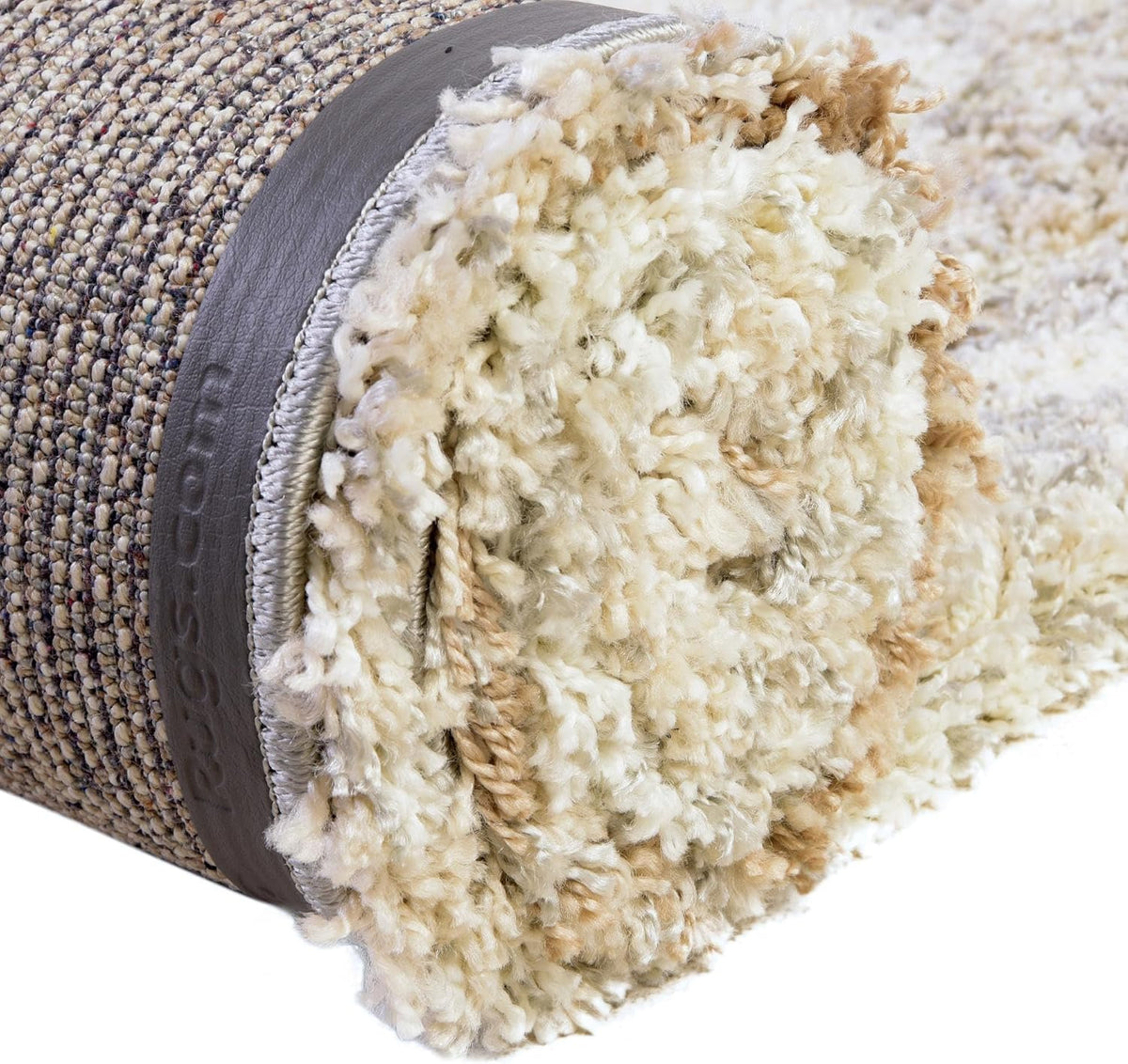 Rugs.com - Soft Touch Shag Rug – 7' 1 x 10' Khaki Shag Rug – Plush Easy-Clean Area Rug, Ideal for Bedrooms, Living Rooms, and Offices