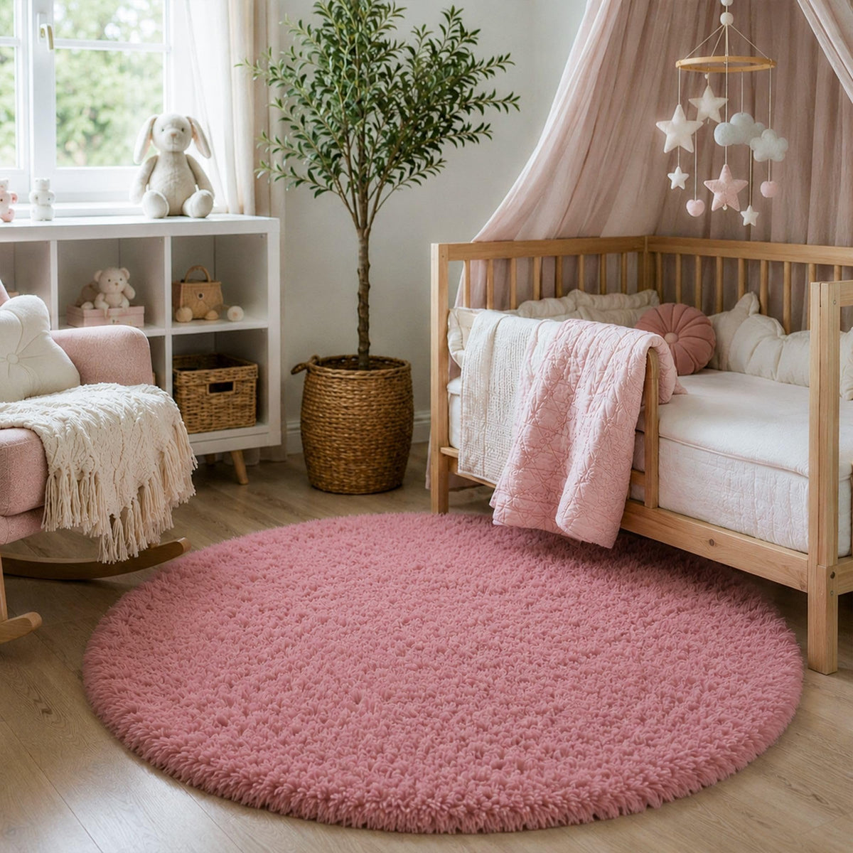 8x10 Ft Cream White Fluffy Area Rug for Living Room, Washable