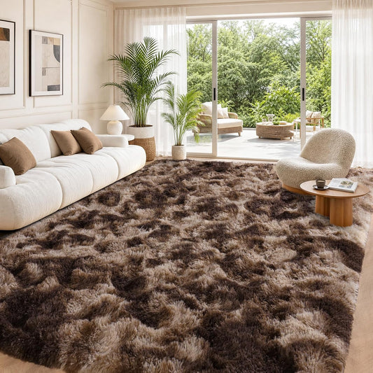 8x10 Shag Area Rug for Living Room, Fluffy Plush Rug Non-Slip Floor Carpet