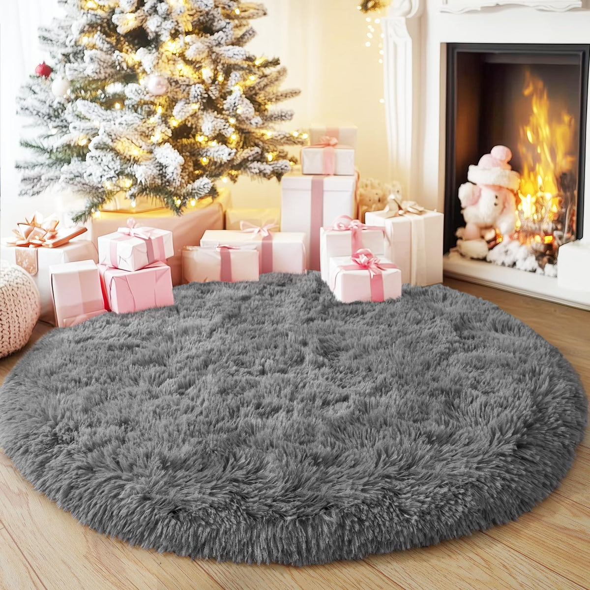 8x10 Area Rugs for Living Room, Ultra Soft Large Shag Black Bedroom Rug Upgrade Non-Slip Plush Modern Fluffy Carpet for Kids Boys Girls Room Home Decor Aesthetic