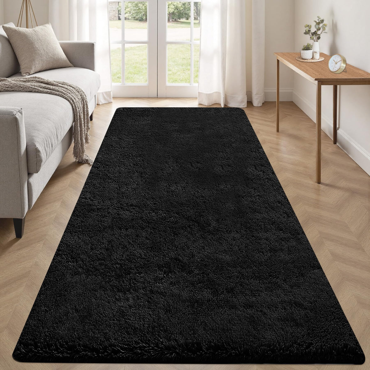8x10 Area Rugs for Living Room: Fluffy Shag Soft Washable Rug Large Fuzzy Plush Indoor Carpet for Bedroom Nursery Playroom Kids Girls Boys Room (Camel, 8'x10')