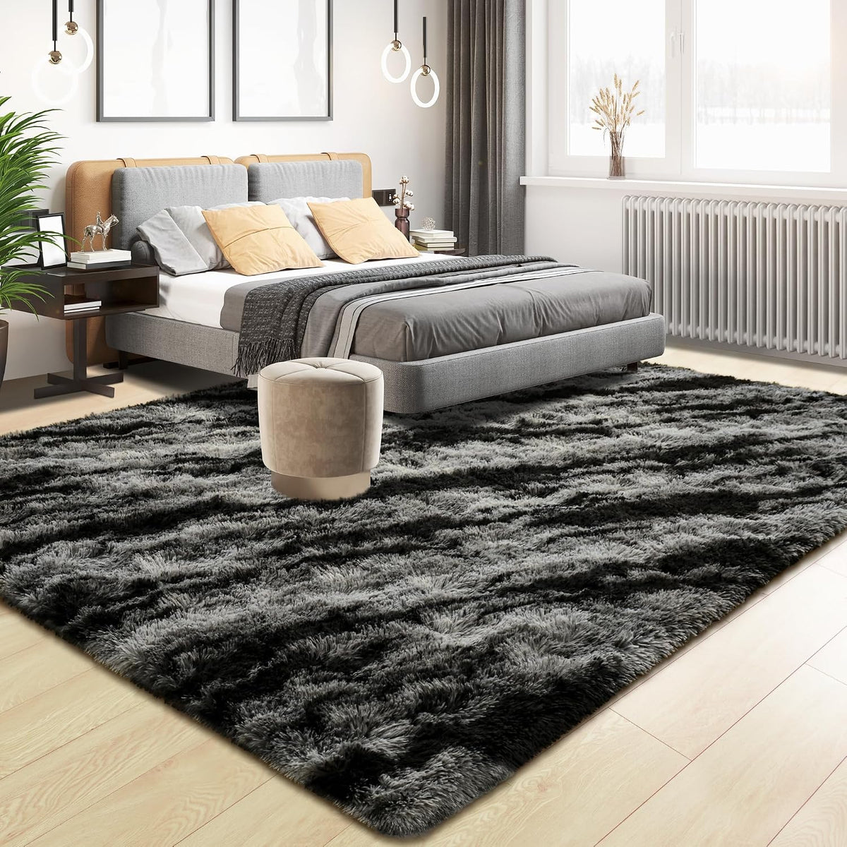 Tepook Fluffy Large Rugs for Living Room, 8x10 Area Rugs for Bedroom