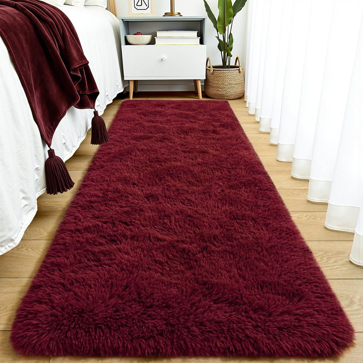 Tepook Fluffy Large Rugs for Living Room, 8x10 Area Rugs for Bedroom