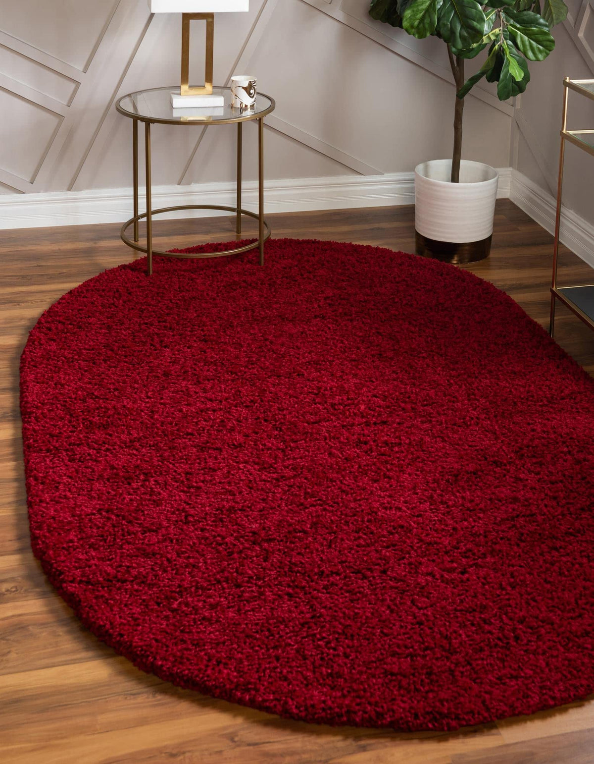 Unique Loom Solid Shag Collection Area Rug (8' x 10' Rectangle, Sandy Brown)