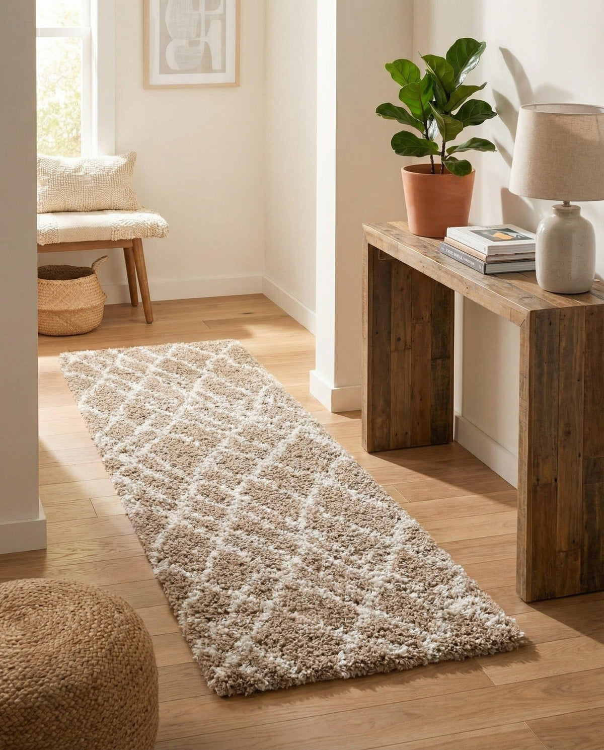 Rugs.com - Soft Touch Shag Rug – 6' 1 x 9' Sage Green Plush Shag Rug – Ultra Soft High Pile Area Rug for Bedroom, Living Room, and Home Office