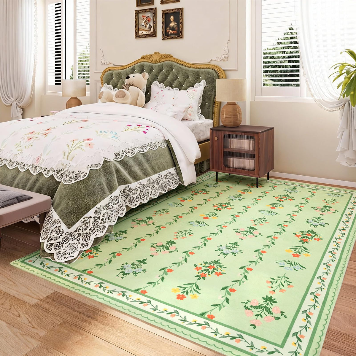9x12 Large Shaggy Non-Slip Tie-Dyed Area Rugs for Living Room Grey