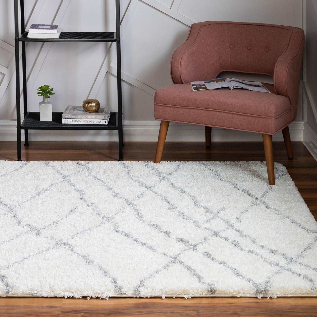 Rugs.com - Soft Touch Shag Rug – 6' 1 x 9' Sage Green Plush Shag Rug – Ultra Soft High Pile Area Rug for Bedroom, Living Room, and Home Office